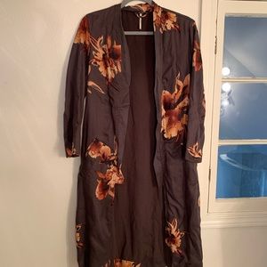 Free People Floral Duster